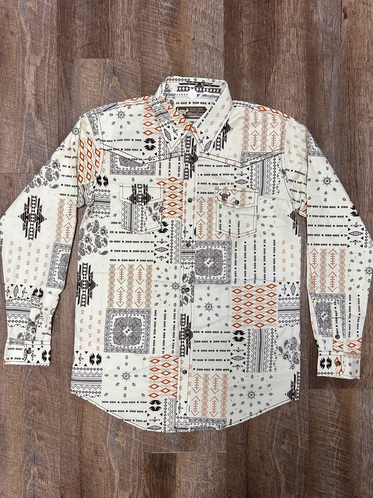 Cowboy Hardware Aztec Bandana Shirt