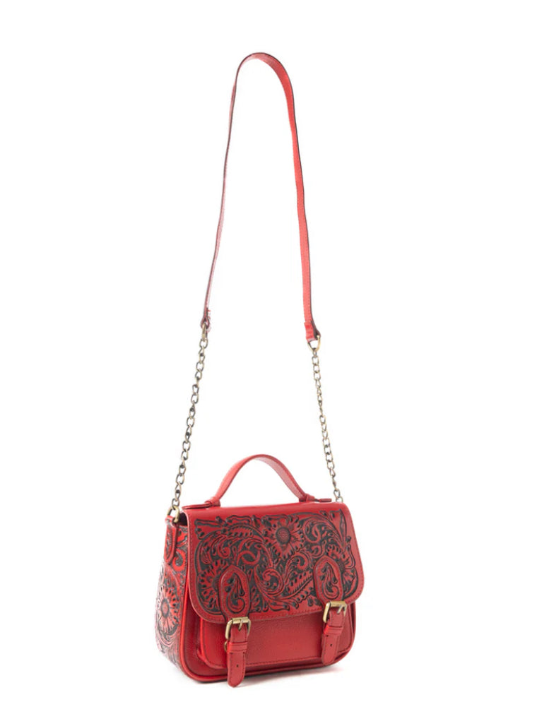 Sapphire Scroll Shoulder Bag