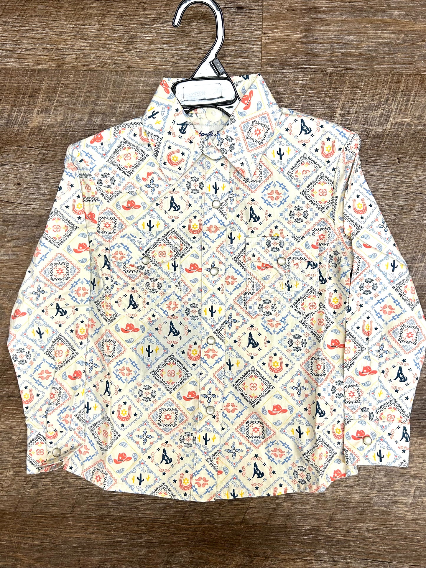 LGN2S06806 Panhandle Slim Girls LS Print Shirt