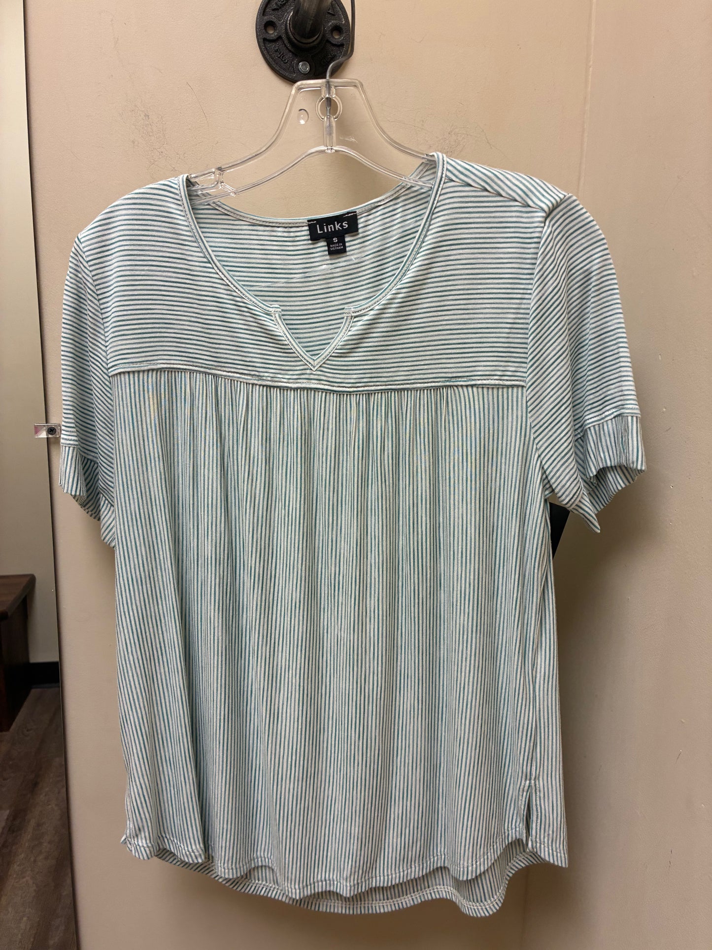 43P7 Southern Lady SS Infinity Stripe Top