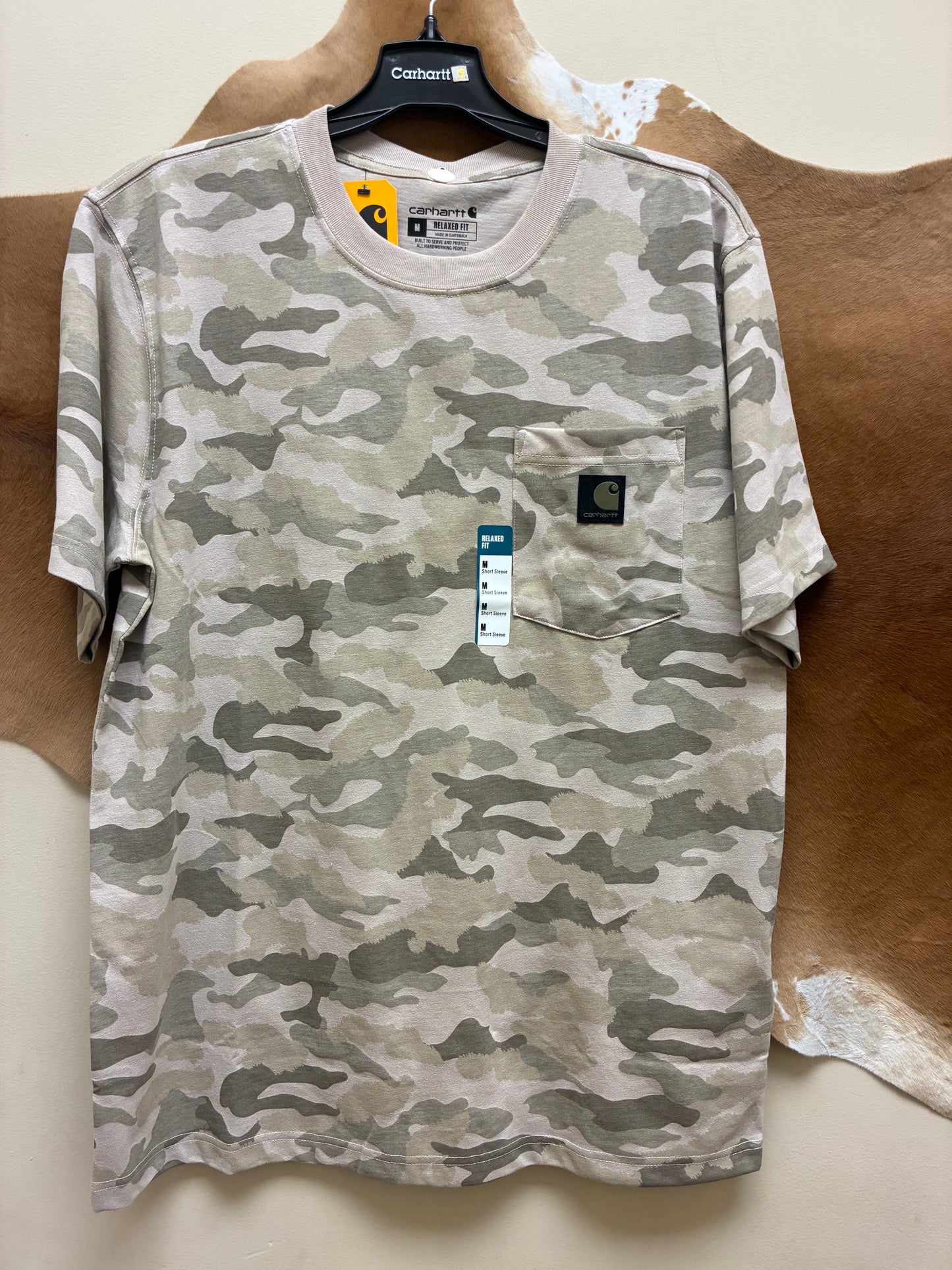 107298-A51 Carhartt Men's Irvine Relaxed Camo Pocket T-Shirt