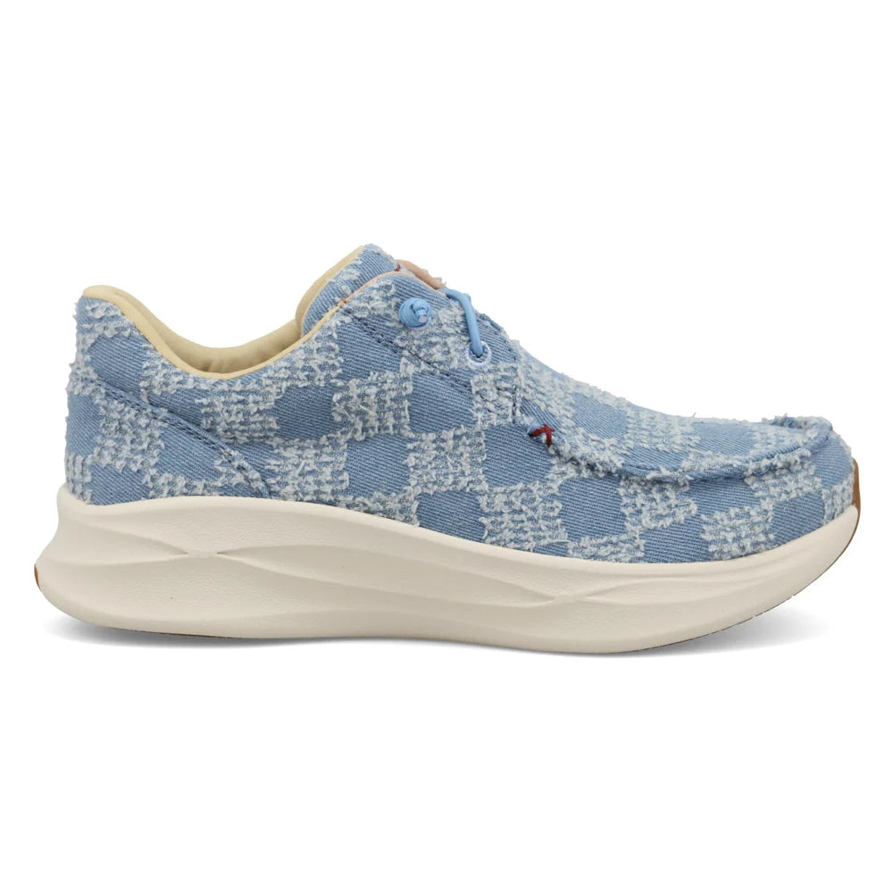 WCAU026 Twisted X Women's Feather X Casual Shoes Distressed Denim