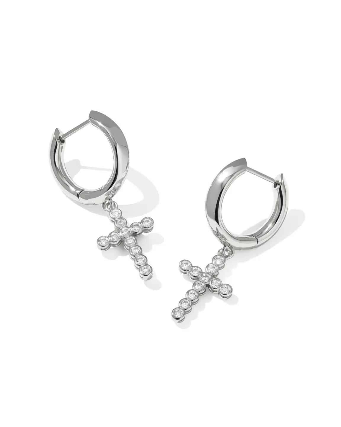 9608805246 Kendra Scott Silver Cross Earrings