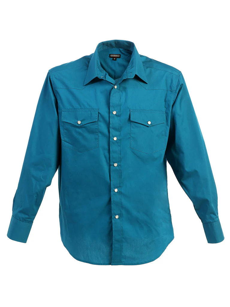LS-95W Gioberti Turquoise Men's Snap Down