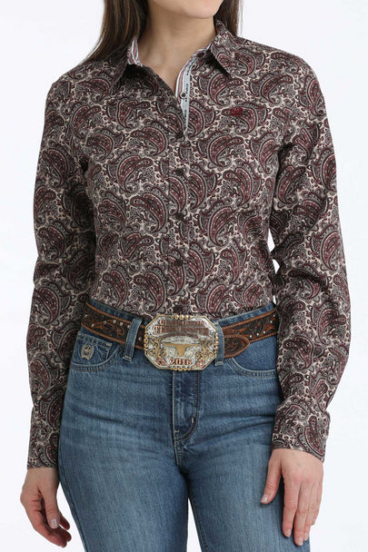 MSW9165083 Women's Cinch Long Sleeve Button Down