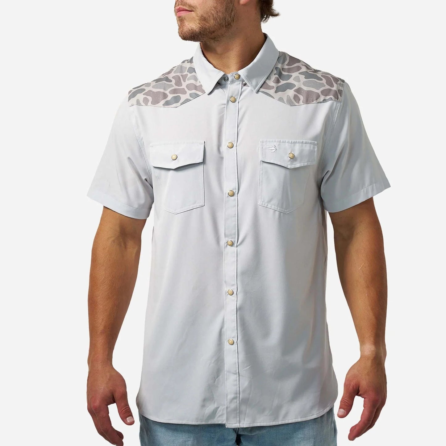 PWS-BRDSZN Burbelo Men's Snap Down Tee
