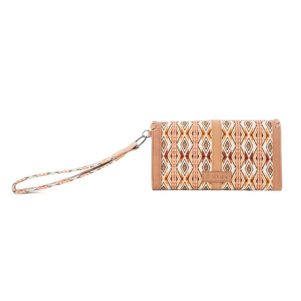 S-12884 Myra Bag Sonora Sunset Western Woven Wallet in Desert Sage