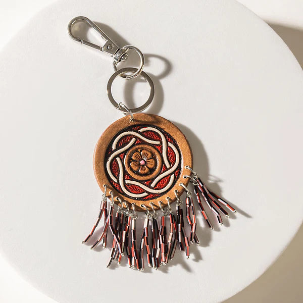 S-13093 Myra Bag Whirlwind of the West Keychain in Clay Ember