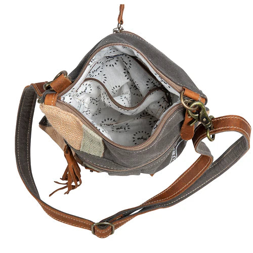 S-8050 Myra Bag USA Canvas Patch Crossbody Bag