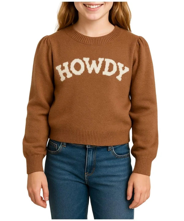 TF-7395Y-BPH Twisted Filly Co. Girls Howdy Sweater