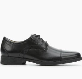10312 Clarks Tilden Black Leather Men's Dress Shoe