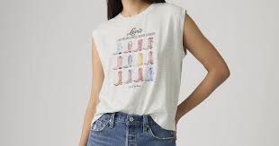 001MW0016 Levi Women's Boot Tank Top