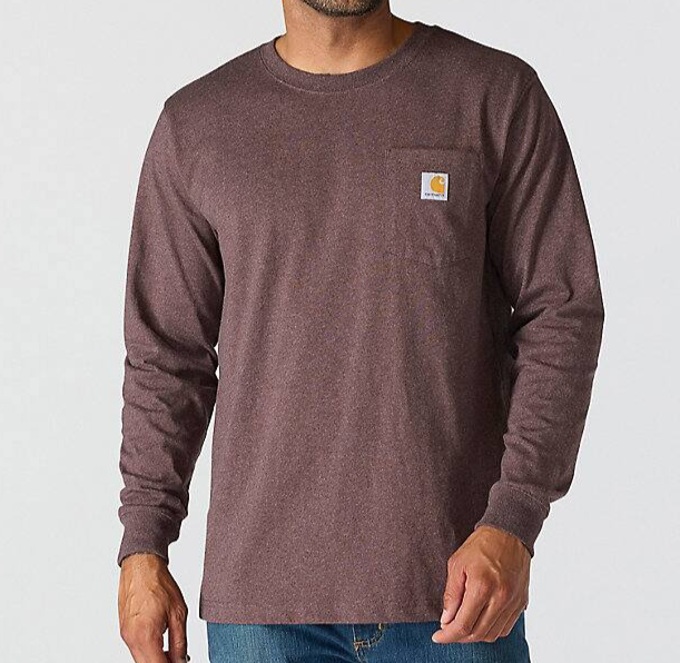 107036 BB4 Carhartt Heavyweight Long-Sleeve Pocket Graphic T-Shirt