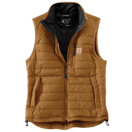 102286 BRN Carhartt Rain Defender Gilliam Vest Quilt Lined
