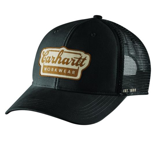 106738 N04 Carhartt Rugged Flex Twill Mesh-Back Script Patch Cap