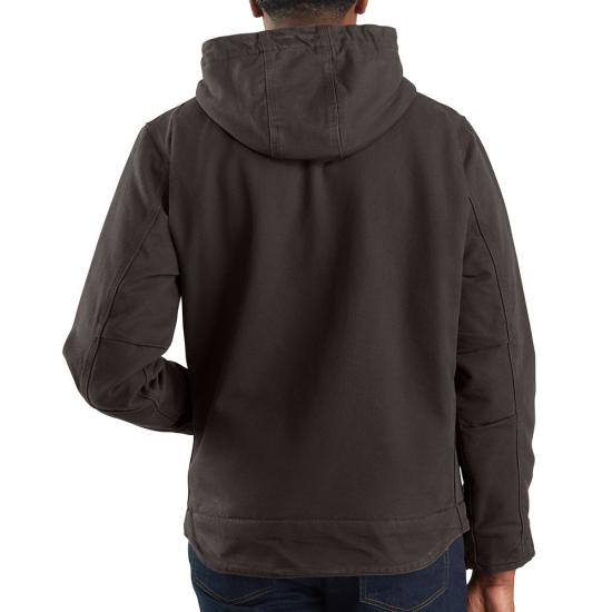 104392 DKB Carhartt Men's Sherpa-Lined Jacket - Relaxed Fit - Washed Duck - 3 Warmest Rating