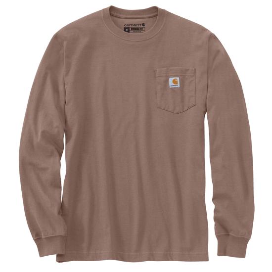 K126 BA9 Carhartt Long Sleeve Pocket Henley T-Shirt