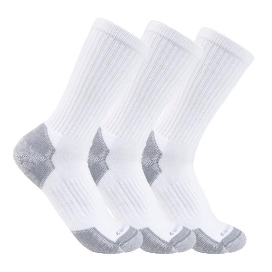 SC6203M Carhartt White Crew Socks 3pk