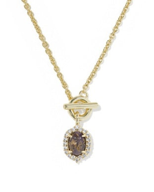 9608806761 Kendra Scott DAPHNE CRYSTAL FRAME TOGGLE NECKLACE