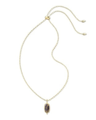 9608806771 Kendra Scott DANI STEPPED FRAME LONG PENDANT NECKLACE