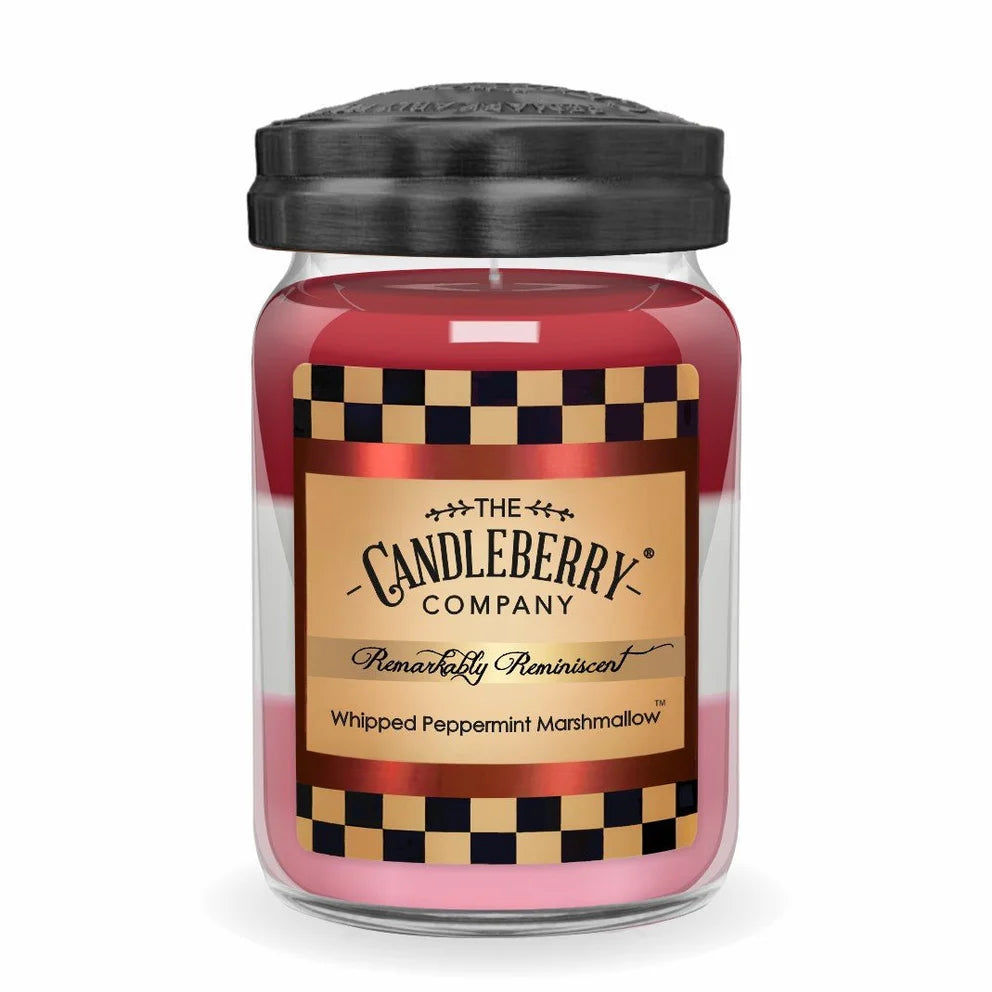 Candleberry Large Jar Wipped Peppermint Marshmallow