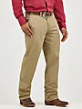 00096KH Wrangler Casuals Flat Front Relaxed Fit Pants