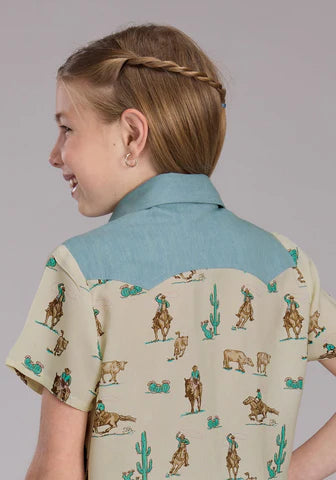 03-081-0590-2100 Roper Western Print Button Up