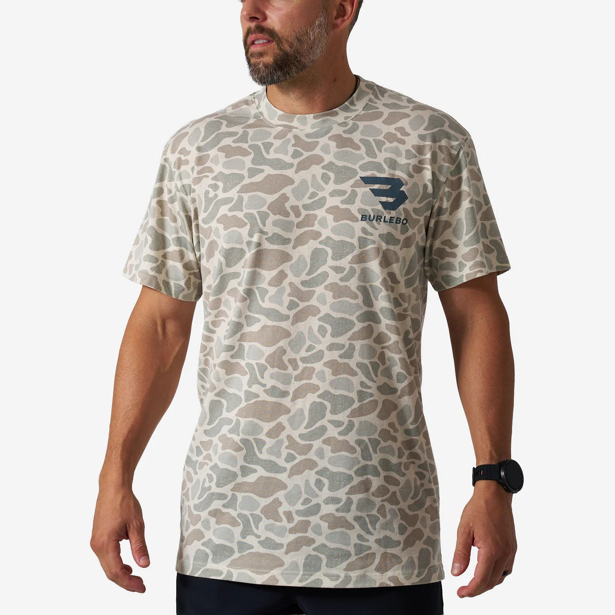 VWT-GODG-CDC Burlebo Vintage Washed Tee - God's Glory - Classic Deer Camo