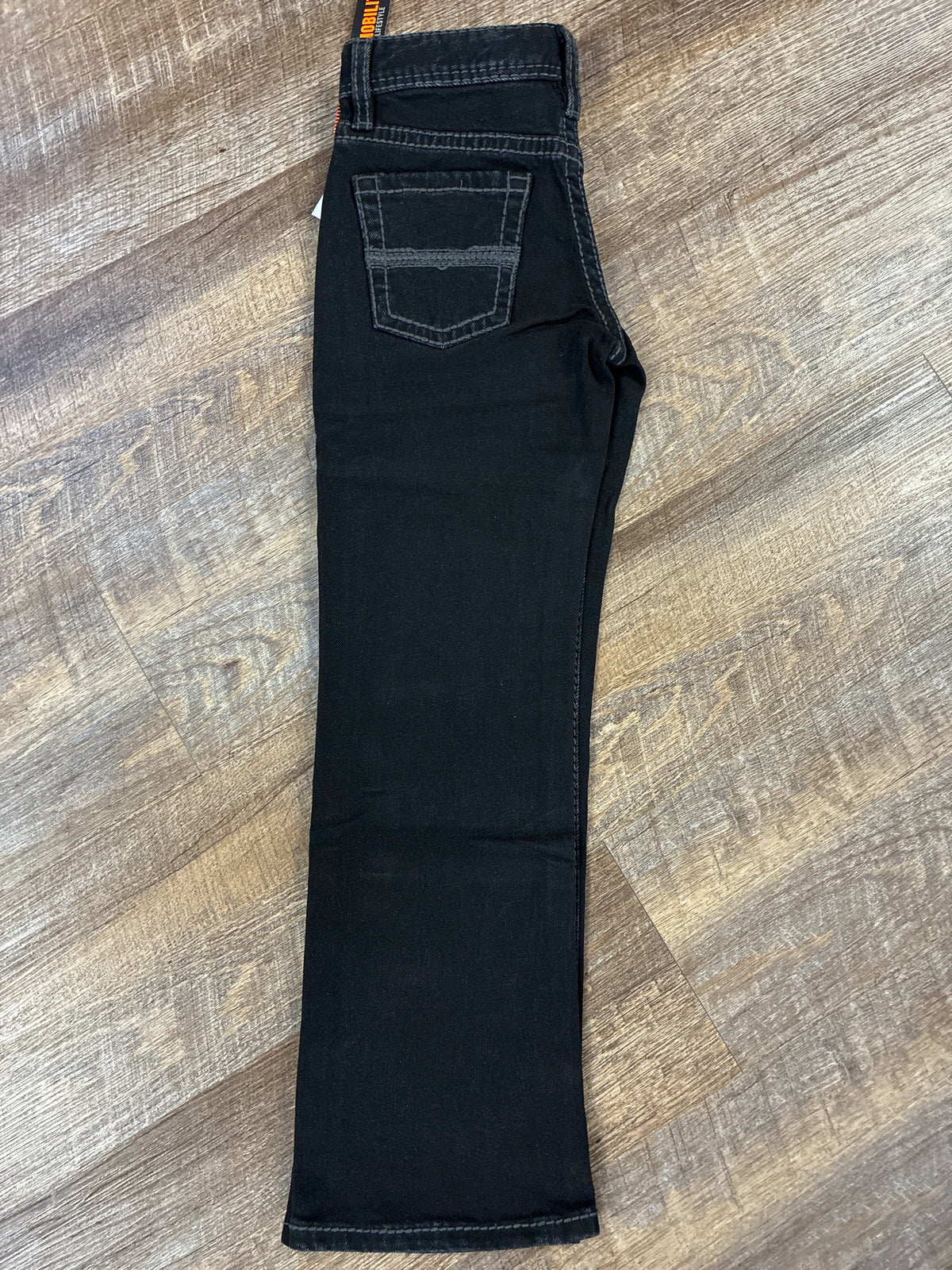 BB0BD05576 Boy's Rock&Roll Cowboy Bootcut Jeans Regular Fit - Black