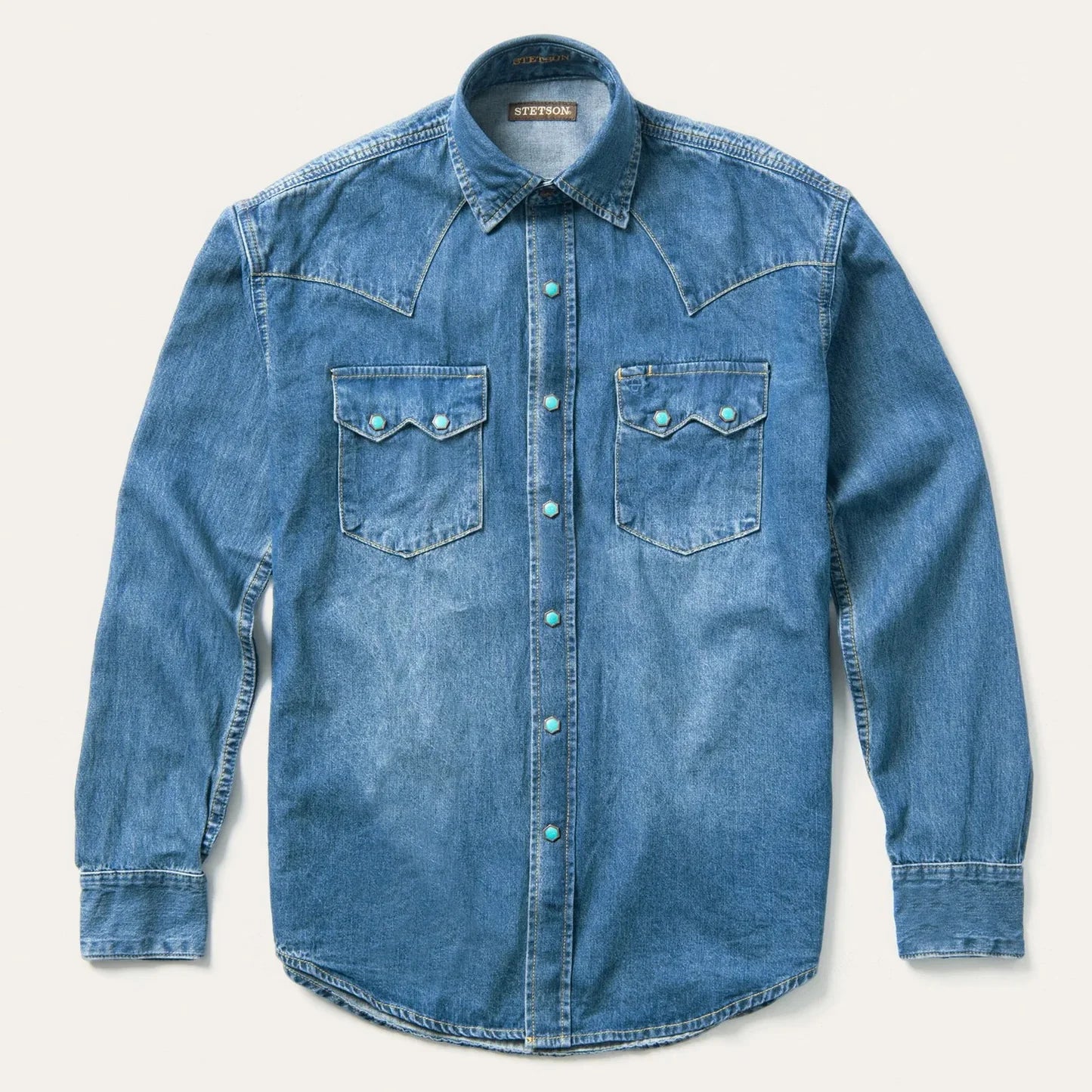 11-001-0465-0031 Stetson Denim Snap Up Shirt