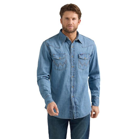 112361699 Wrangler Denim Long Sleeve Shirt