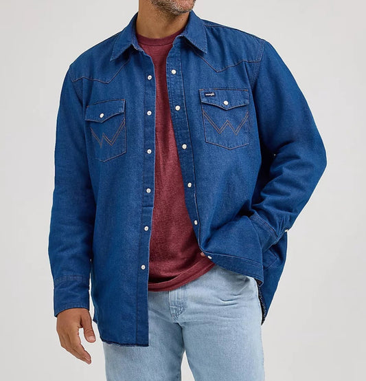 112367727 Wrangler Flannel Lined Work Shirt Jac