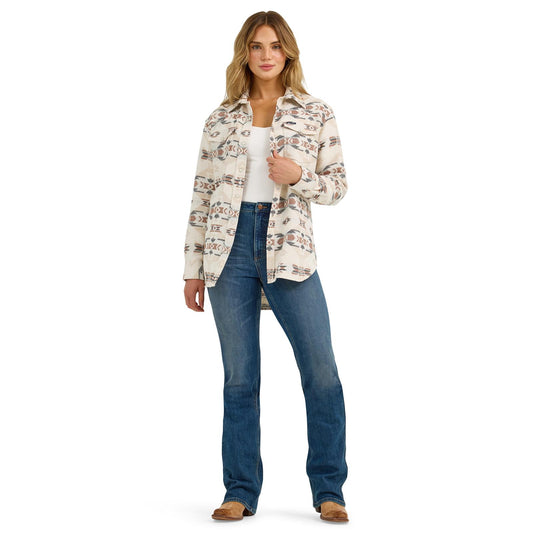 112368056 Wrangler Retro Punchy Unlined Boyfriend Shacket