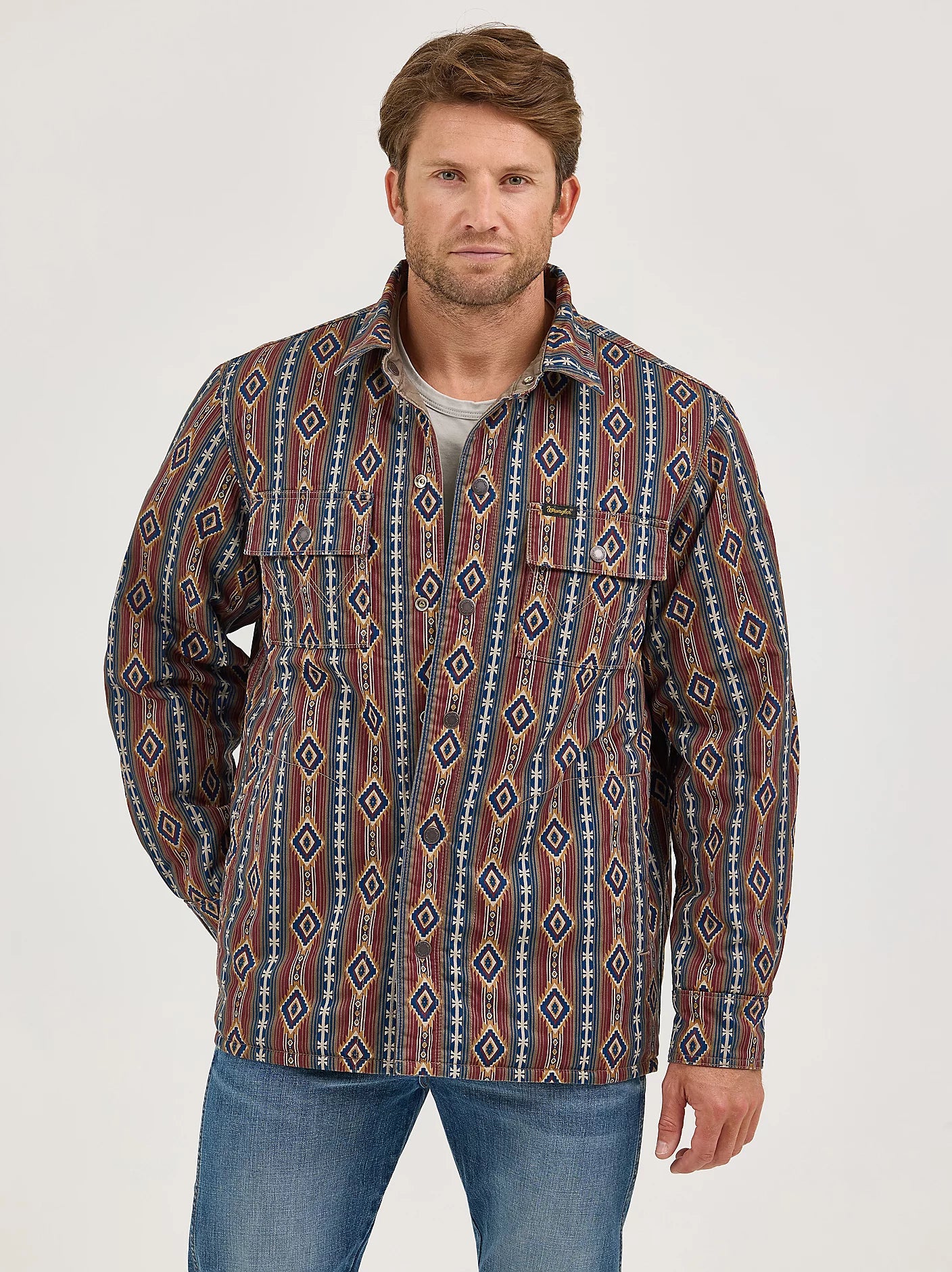 112368205 - Wrangler® Reversible Jacket - Chocolate Chip