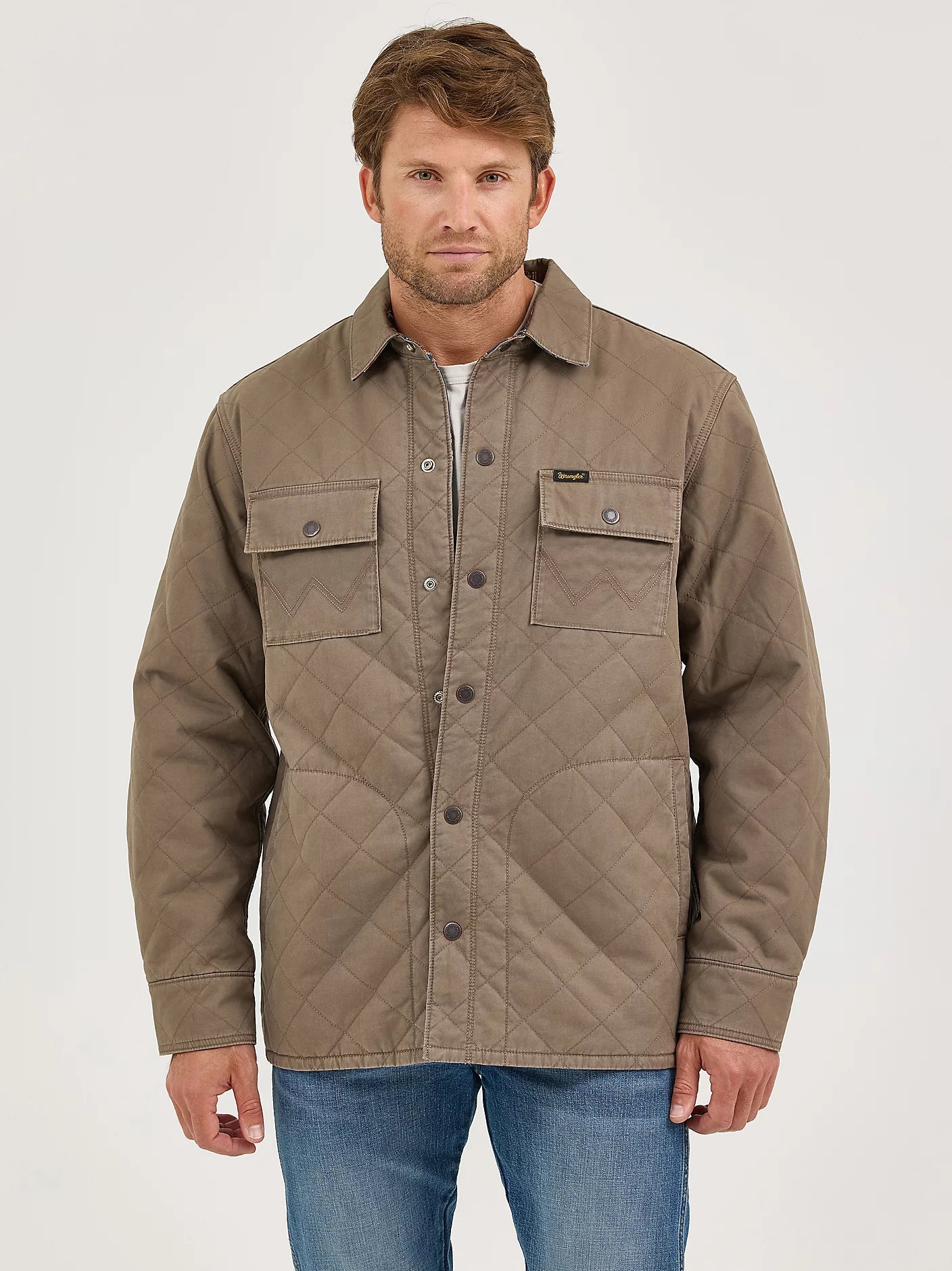 112368205 - Wrangler® Reversible Jacket - Chocolate Chip