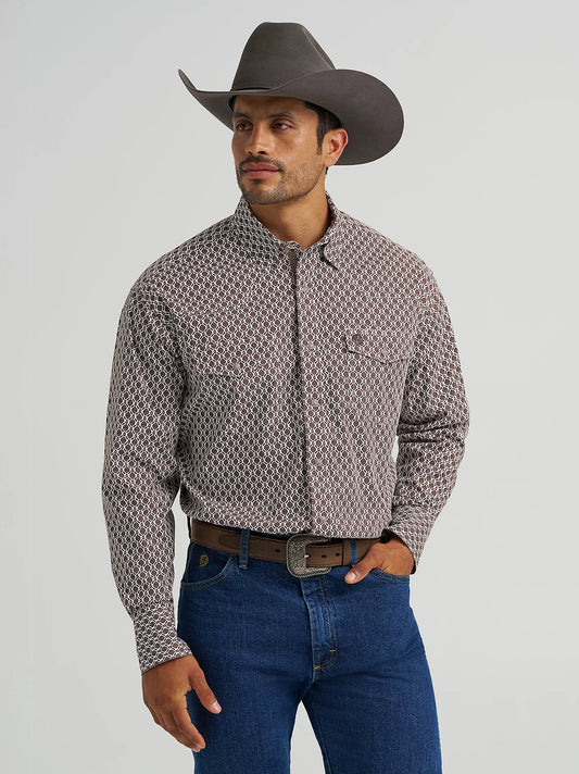 112368211 Wrangler George Strait Collection Troubadour Long Sleeve Shirt