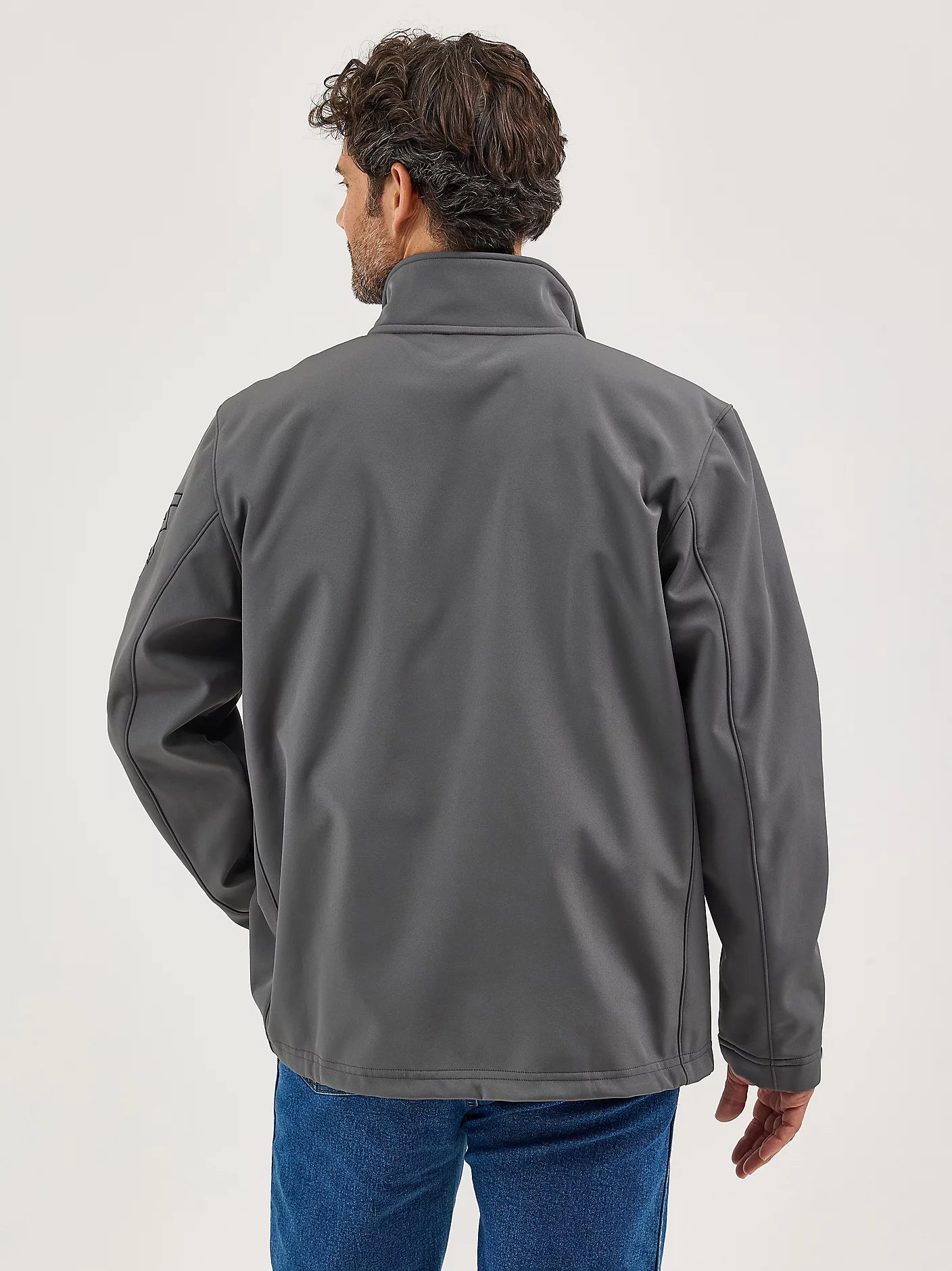 112368268 - Wrangler® Logo Trail Jacket - Dark Shadow Gray