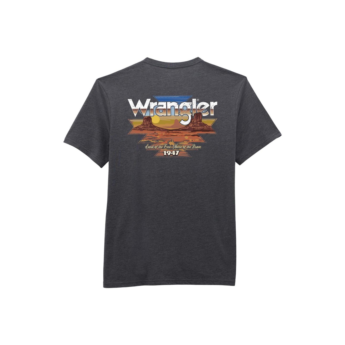 112368653 Wrangler Short Sleeve Pocket T-Shirt - Regular Fit - Charcoal