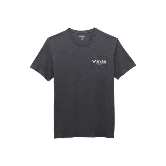 112368653 Wrangler Short Sleeve Pocket T-Shirt - Regular Fit - Charcoal