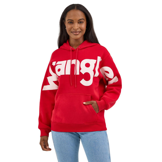 112371605 Wrangler Retro Punchy Classic Hoodie - Red