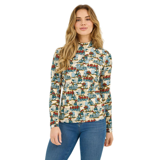 112371629 Wrangler Retro Americana Mock Neck Knit