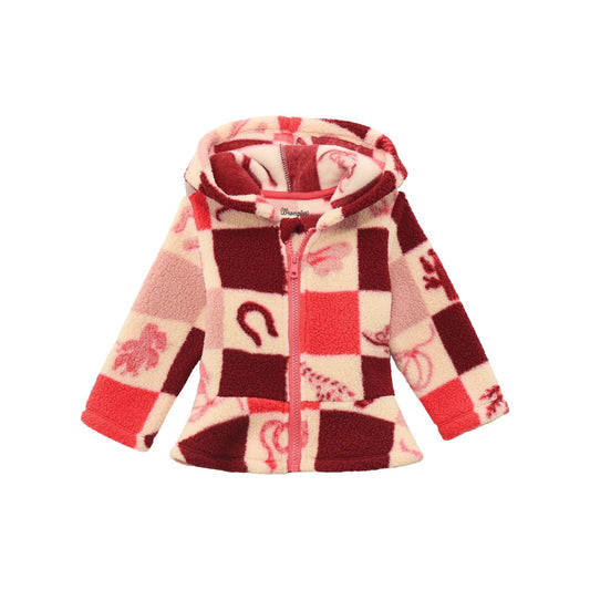 112371939 Wrangler Baby Girl Full Zip Sherpa - Pink