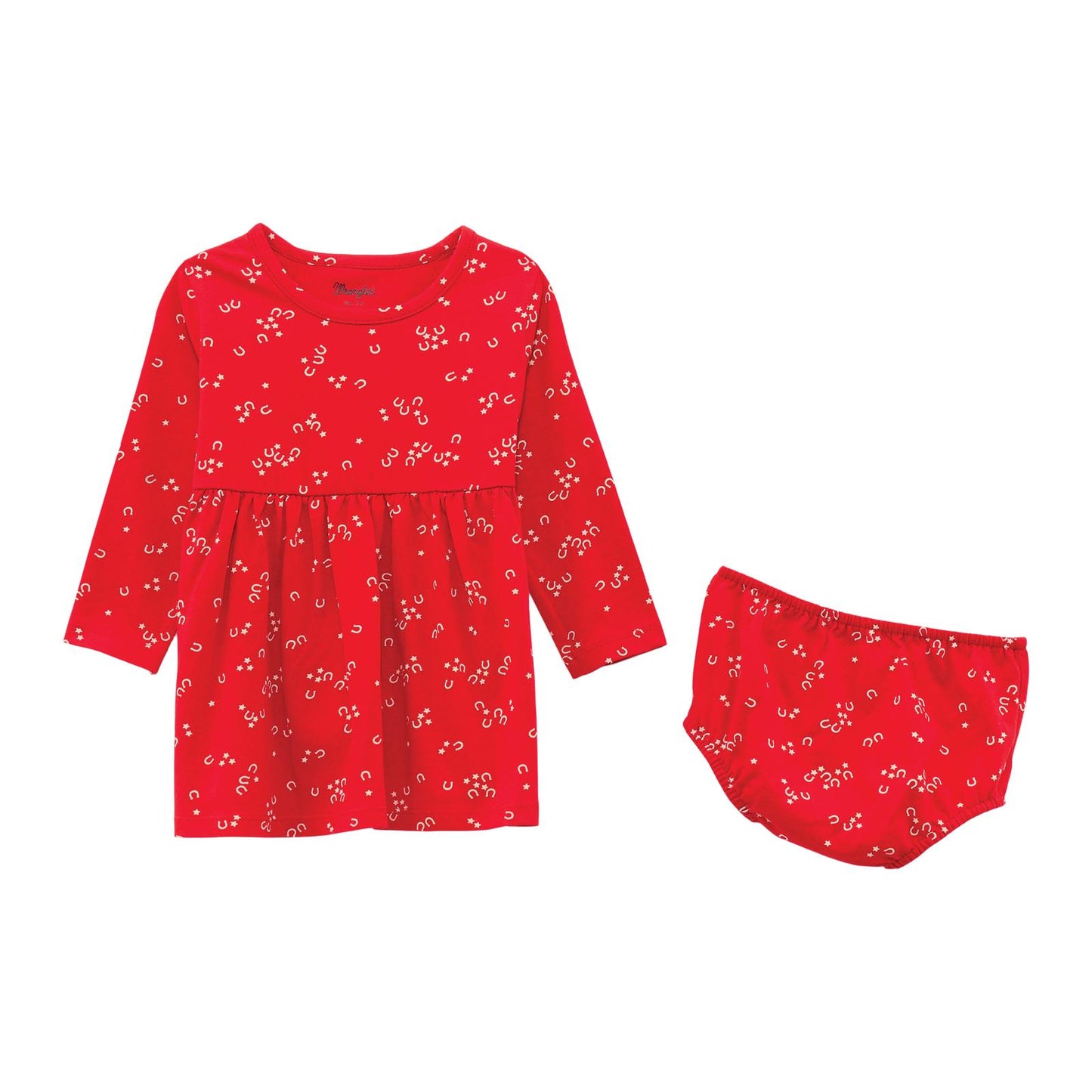 112371941 Wrangler Baby Girl Knit Dress - Red