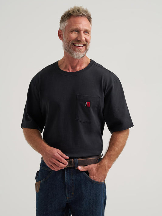 112375087 Wrangler® RIGGS WORKWEAR® Short Sleeve Crew T-Shirt - Jet Black