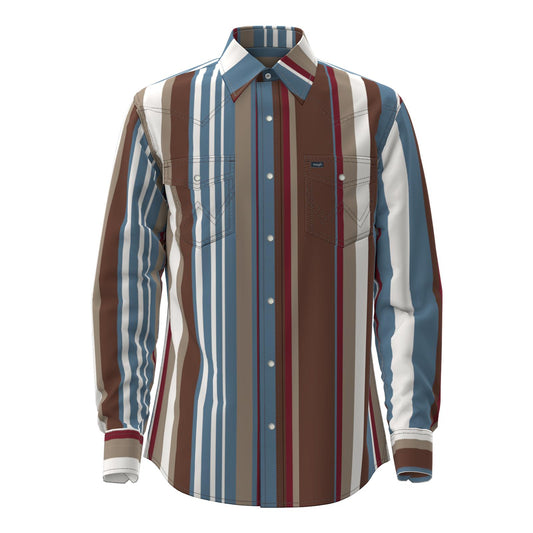 112375204 Wrangler Long Sleeve Brushpopper Vintage Shirt