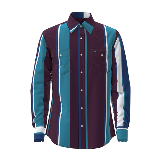 112375225 Wrangler Long Sleeve Brushpopper Vintage Shirt