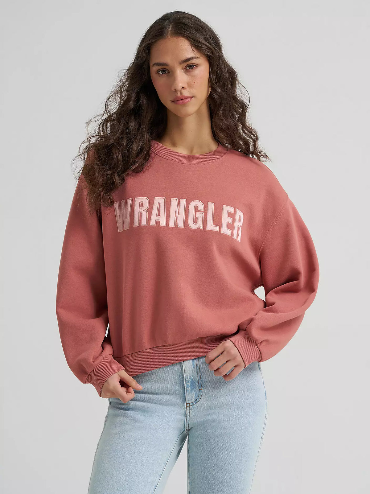 112380254 Wrangler Retro Canyon Pullover - Oversized Fit - Withered Rose