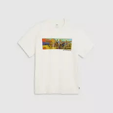 161431671 Levi's Relaxed Fit Tee Archival Rodeo Egret