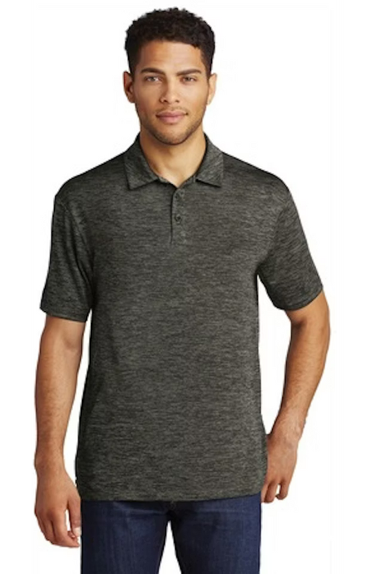 898 Steam Black/Dark Steel Bermuda Sands Men's Polo T-Shirt