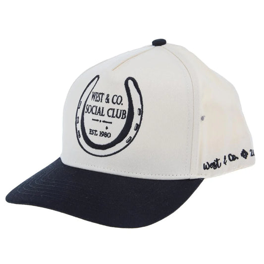 H012BBLK West & Co Social Club Cap